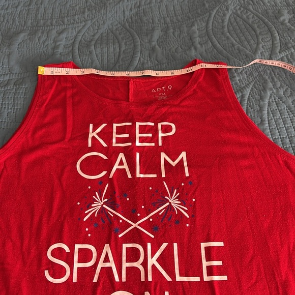 Women’s Apt. 9 Red Tank Top Size XXL - Picture 6 of 7